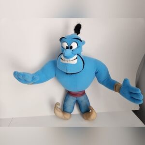 Vintage 1992 Genie Plush Aladdin Stuffed Animal Poseable 16" W Disney Mattel